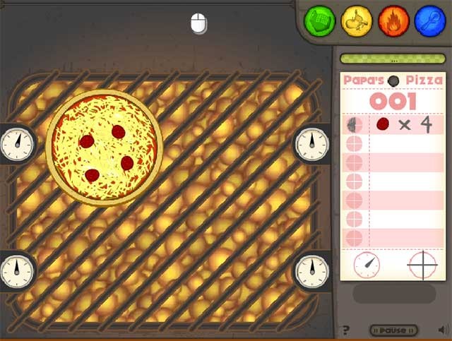 Nướng bánh pizza trong đúng khoảng thời gian khách hàng yêu cầu