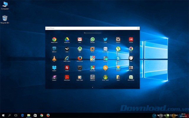 Giao diện PaperPlane Smart Launch