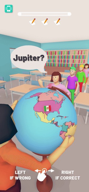 Kiểm tra tên các quốc gia trên quả địa cầu