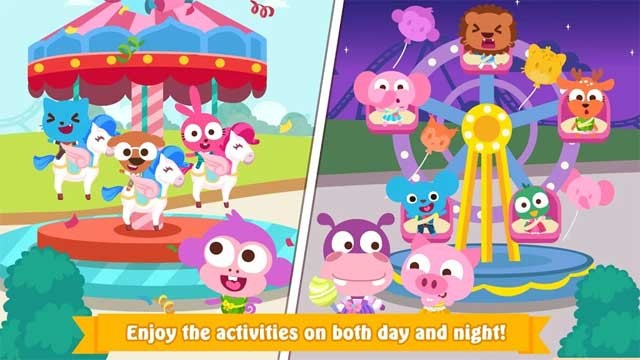 Tham gia các hoạt động thú vị trong công viên giải trí cả ngày lẫn đêm