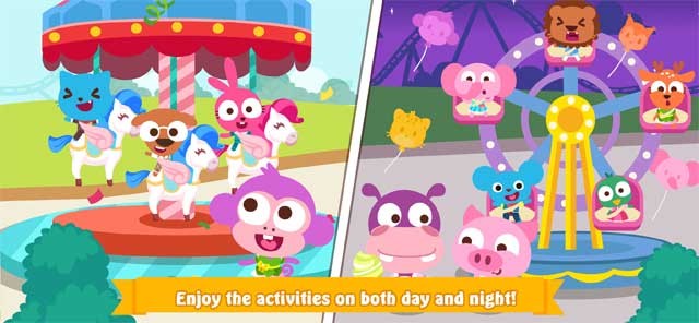 Trải nghiệm các trò chơi đặc trưng của công viên giải trí cả ngày lẫn đêm