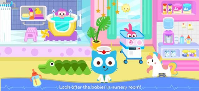 Chăm sóc các em bé trong khoa nhi của Papo Town: Hospital