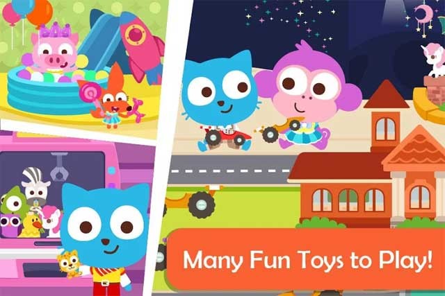 Rất nhiều đồ chơi thú vị đang chờ bé khám phá trong cửa hàng đồ chơi