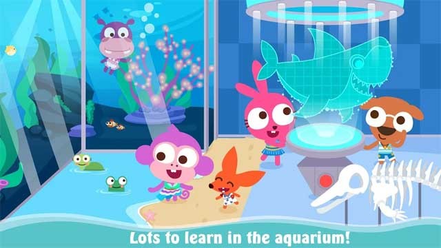 Có rất nhiều điều để bé học hỏi và khám phá trong game Papo Town: Ocean Park cho Android