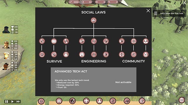 Đưa ra những luật lệ sinh tồn phù hợp với tất cả mọi người