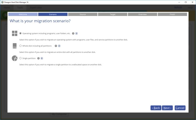 Paragon Hard Disk Manager for Windows di trú ổ đĩa nhanh