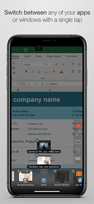 Parallels Access cho phép chuyển app dễ dàng