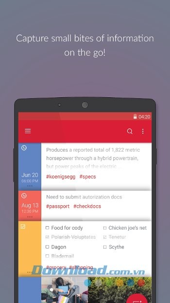 Ghi chú đơn giản với Parchi