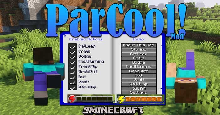 ParCool! Mod sẽ thêm các chuyển động và tương tác mới cho nhân vật vào Minecraft
