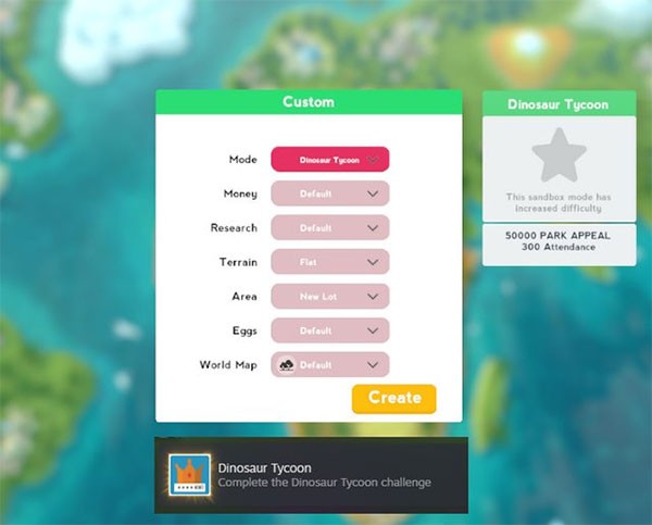 Chinh phục thử thách Dinosaur Tycoon trong bản cập nhật mùa hè của Parkasaurus game