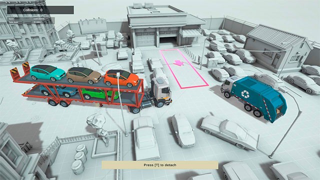 Parking in Tight Spaces là game mô phỏng đỗ xe trong không gian chật hẹp