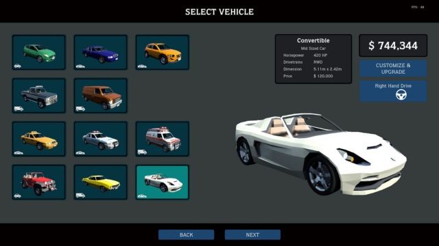 Thử đỗ 10 loại xe thông thường và 3 xe đầu kéo trong các nhiệm vụ chính và mini-game