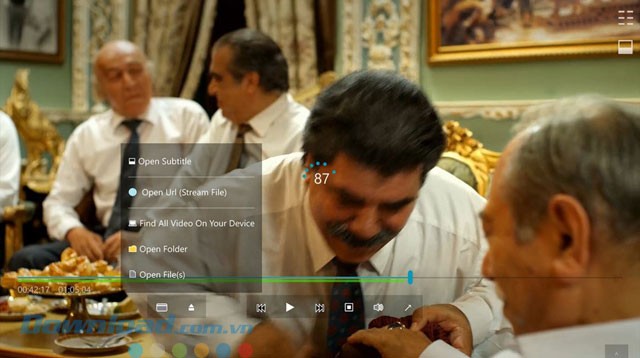 Các lựa chọn thao tác với video