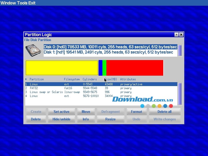 Partition Logic trên Windows