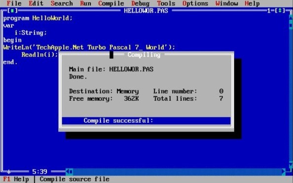 Cập nhật Turbo Pascal 7 để khám phá hàng loạt tính năng, nâng cấp đáng chú ý