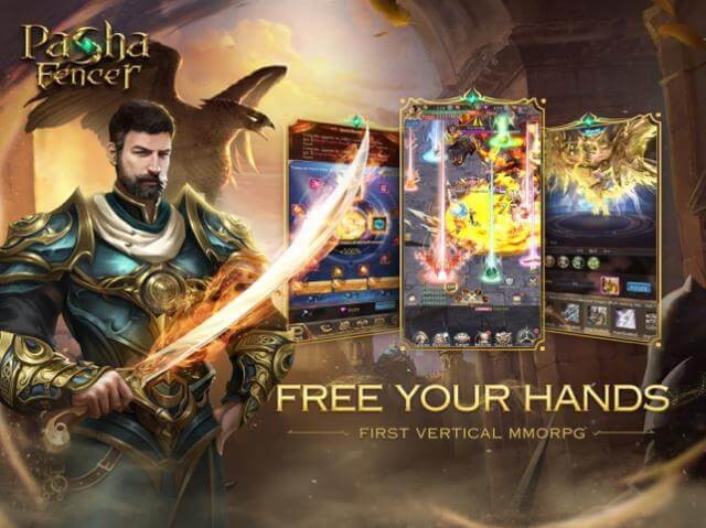 Pasha Fencer được thiết kế theo màn hình dọc, cho bạn trải nghiệm thoải mái bằng một tay