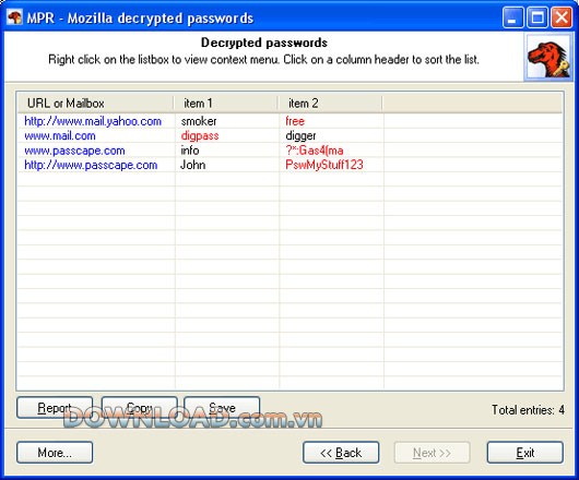 Mozilla Password Recovery