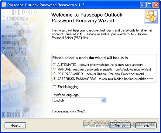 Passcape Outlook Password Recovery