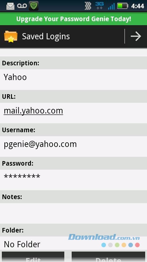 Password Genie for Android
