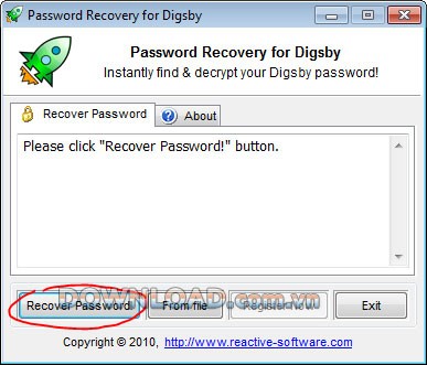 Password Recovery for Digsby