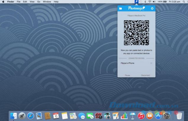 Ứng dụng chia sẻ file giữa máy tính Mac và điện thoại