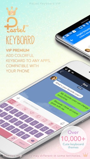 Pastel Keyboard có hơn 10.000 chủ đề bàn phím khác nhau cho bạn lựa chọn