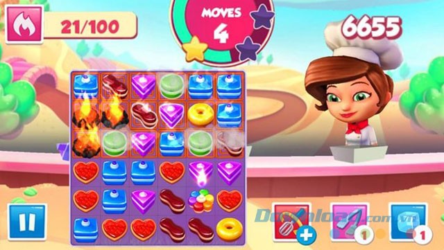 Game nối 3 Pastry Paradise cho Windows 8
