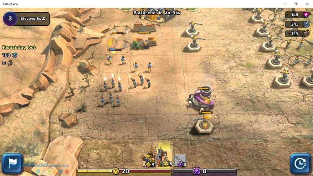 Hình ảnh cuộc chiến trong game