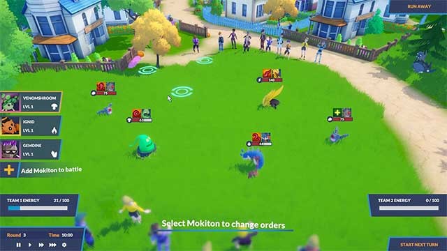 Trên đường đi, bạn sẽ bắt gặp và huấn luyện các Mokiton mới