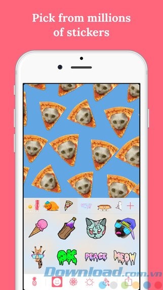 Chọn sticker đáng yêu