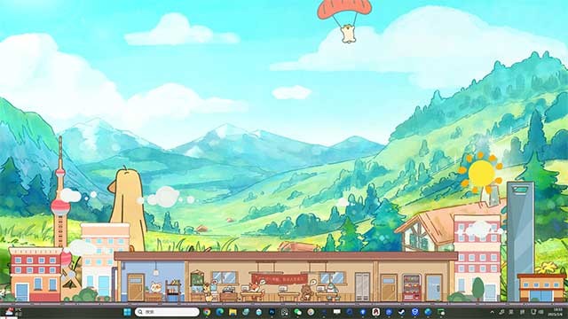 Pawfect Inc. là game công ty động vật cute nằm dưới màn hình desktop