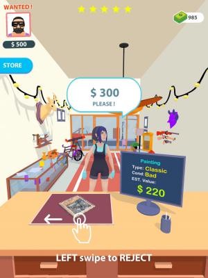 Vuốt để quyết định mua hoặc từ chối