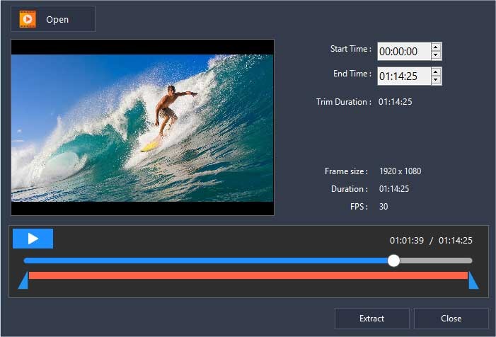 Mở video trong Program4Pc Photo Editor