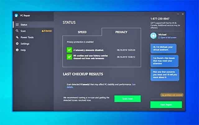 PC Repair có thể tìm ra những vấn đề phổ biến nhất để có thể loại bỏ chúng