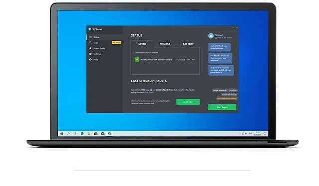PC Repair sẽ hỗ trợ bạn loại bỏ các dấu vết hoạt động và bảo vệ thông tin cá nhân