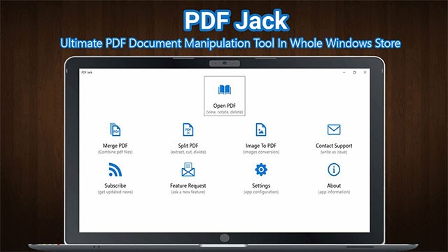 PDF Jack là phần mềm tạo, chỉnh sửa PDF đa năng