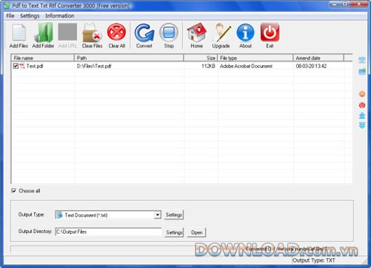 Pdf to Text Txt Rtf Converter 3000