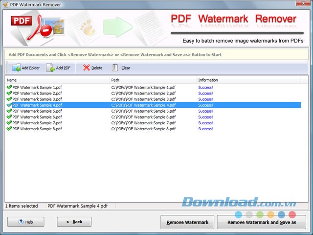 Loại bỏ hình ảnh mờ dễ dàng với ứng dụng PDF Watermark Remover cho máy tính