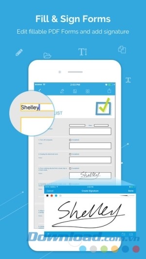 PDFelement cho iOS hỗ trợ ký lên tài liệu