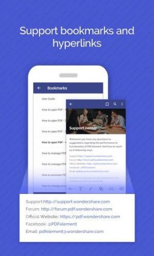 Hỗ trợ bookmark và siêu liên kết