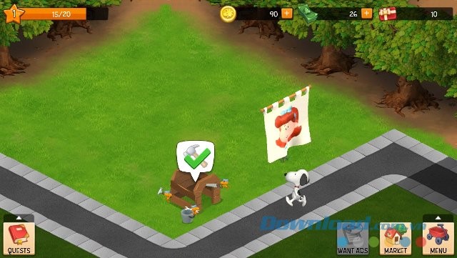 Xây dựng và quản lý ngôi làng Snoopy