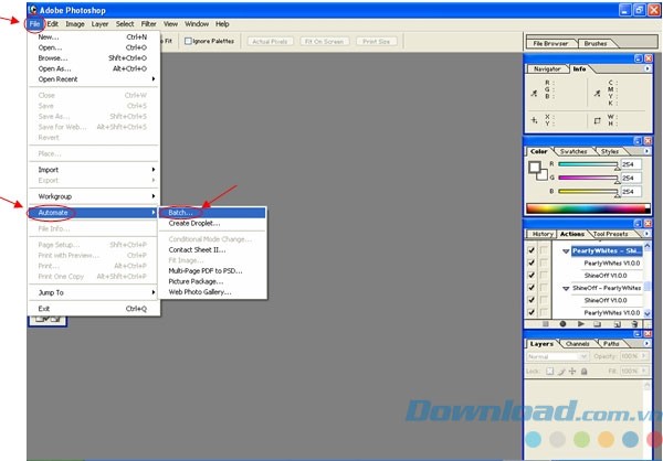Xử lý hàng loạt ảnh
