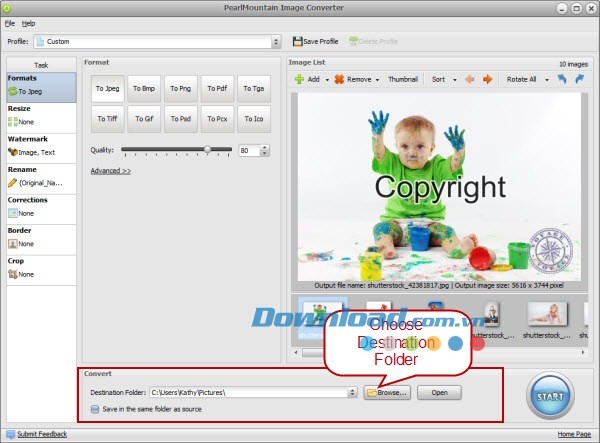 PearlMountain Image Converter