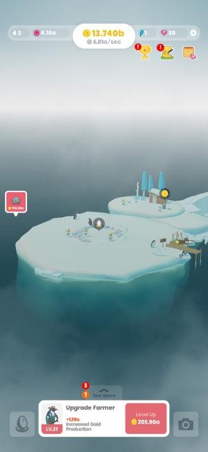 Chơi và tạo ra môi trường sống tuyệt vời cho chim cánh cụt trong game Penguin's Isle