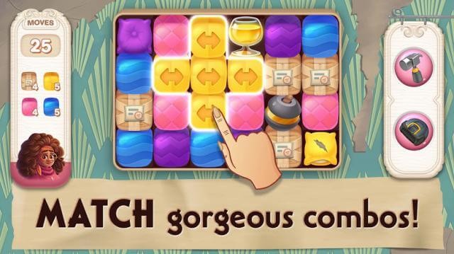 Giải các màn đố match-3 đầy thách thức