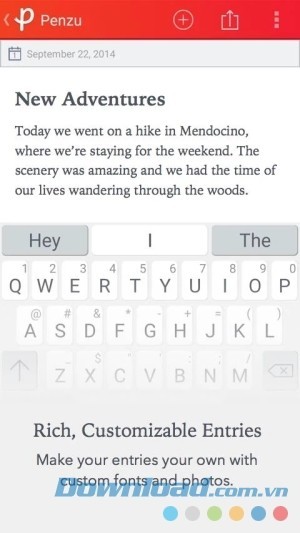 Cá nhân hóa Penzu cho Android một cách dễ dàng