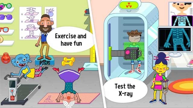 Trong game có rất nhiều đồ vật thú vị để bé tương tác