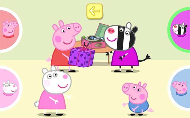Tạo lời mời và gửi cho bạn bè của bé để họ đến dự tiệc trong Peppa Pig: Party Time Android