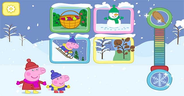 Khám phá mùa thu và đông cùng heo Peppa trong game Peppa Seasons: Autumn & Winter