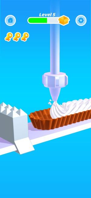 Phủ kem lên bánh